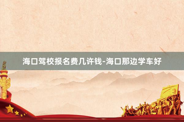 海口驾校报名费几许钱-海口那边学车好